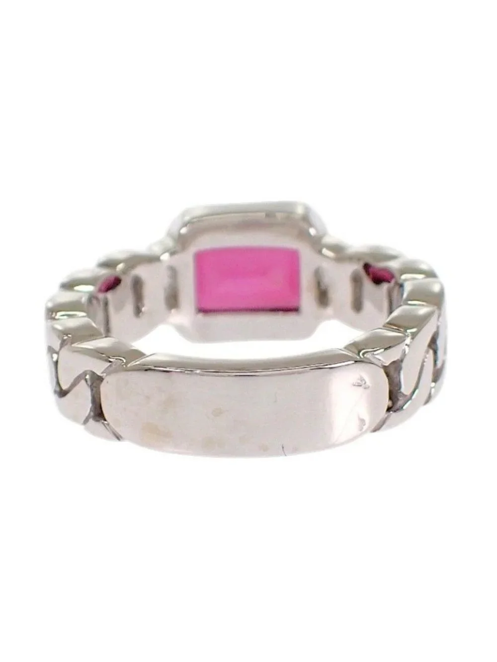 Chanel Premiere Ring 18k White Gold Pink Garnet